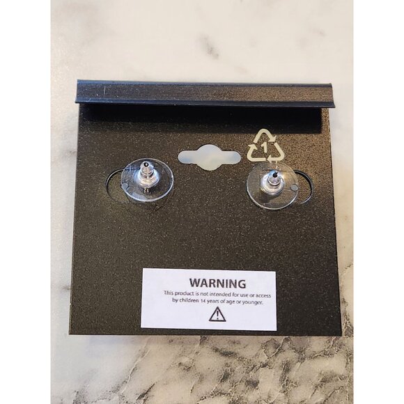 Napier Silver-Tone Oval Drop Earrings For Women - Picture 3 of 5